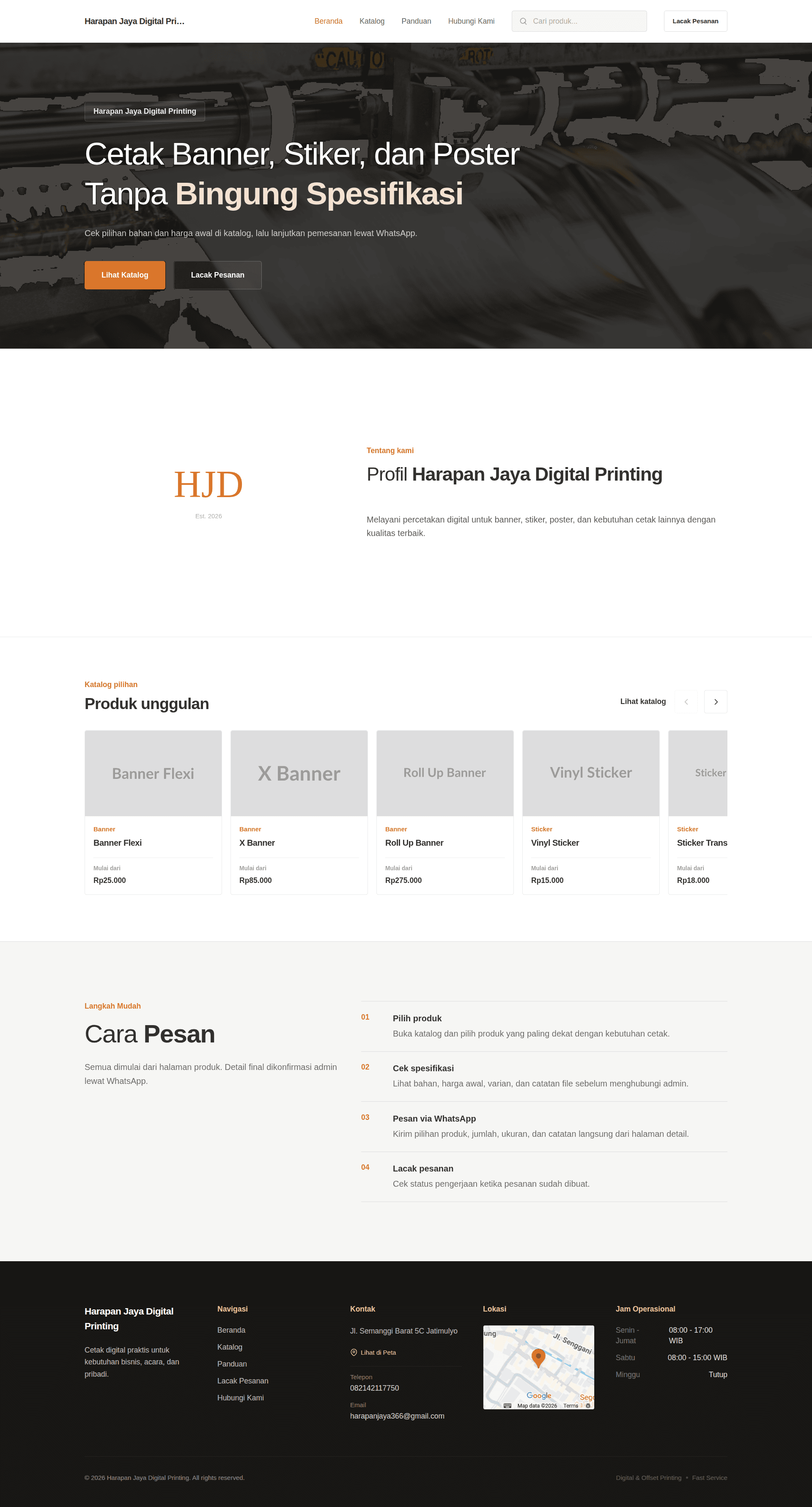 Preview Digital Printing Website